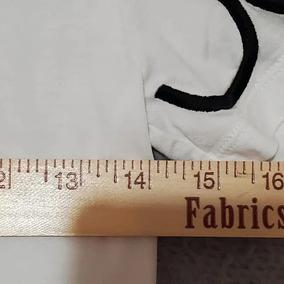 BURBERRY Girl's Fiona Embroidered Patch Face Logo White Short Sleeve Shirt 10Y